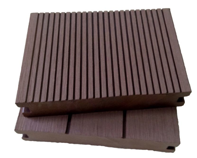 Green WPC Flooring Synthetic / Wood Plastic Composite Decking
