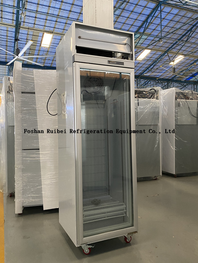 Supermarket Refrigerated Showcase Commercial Cold Drink Refrigerator Upright Display Glass Door Fridge