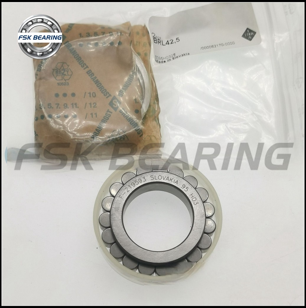 Full Complement F-219593.RNN Single Row Cylindrical Roller Bearing 25x42.51x12mm For Hydraulic Pump