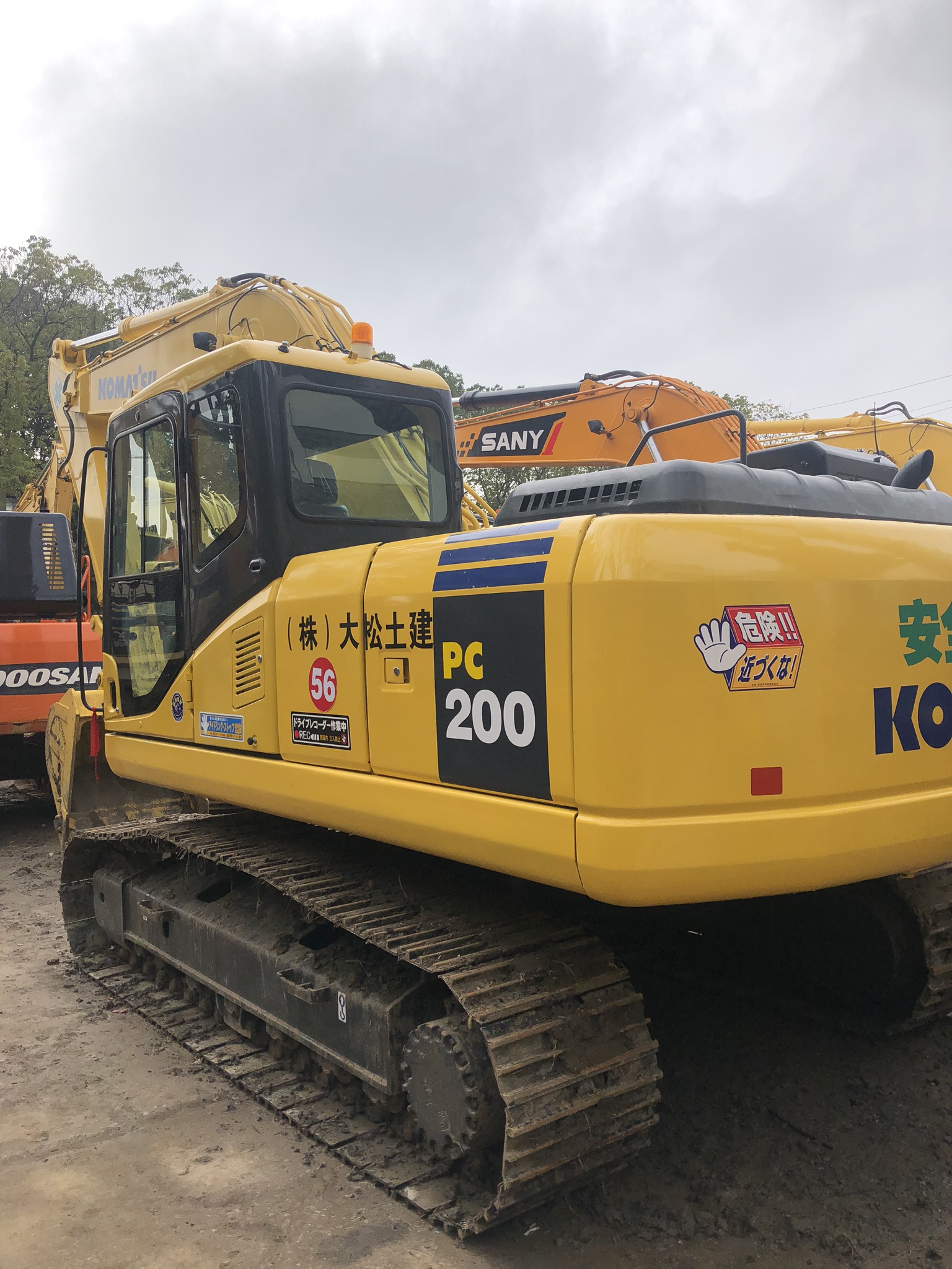 Construction used exca Komatso PC200-8 Crawler for sale