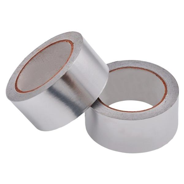 Aluminum Foil Adhesive Tape 70 Micron Thickness 50m Length For HVAC Industry