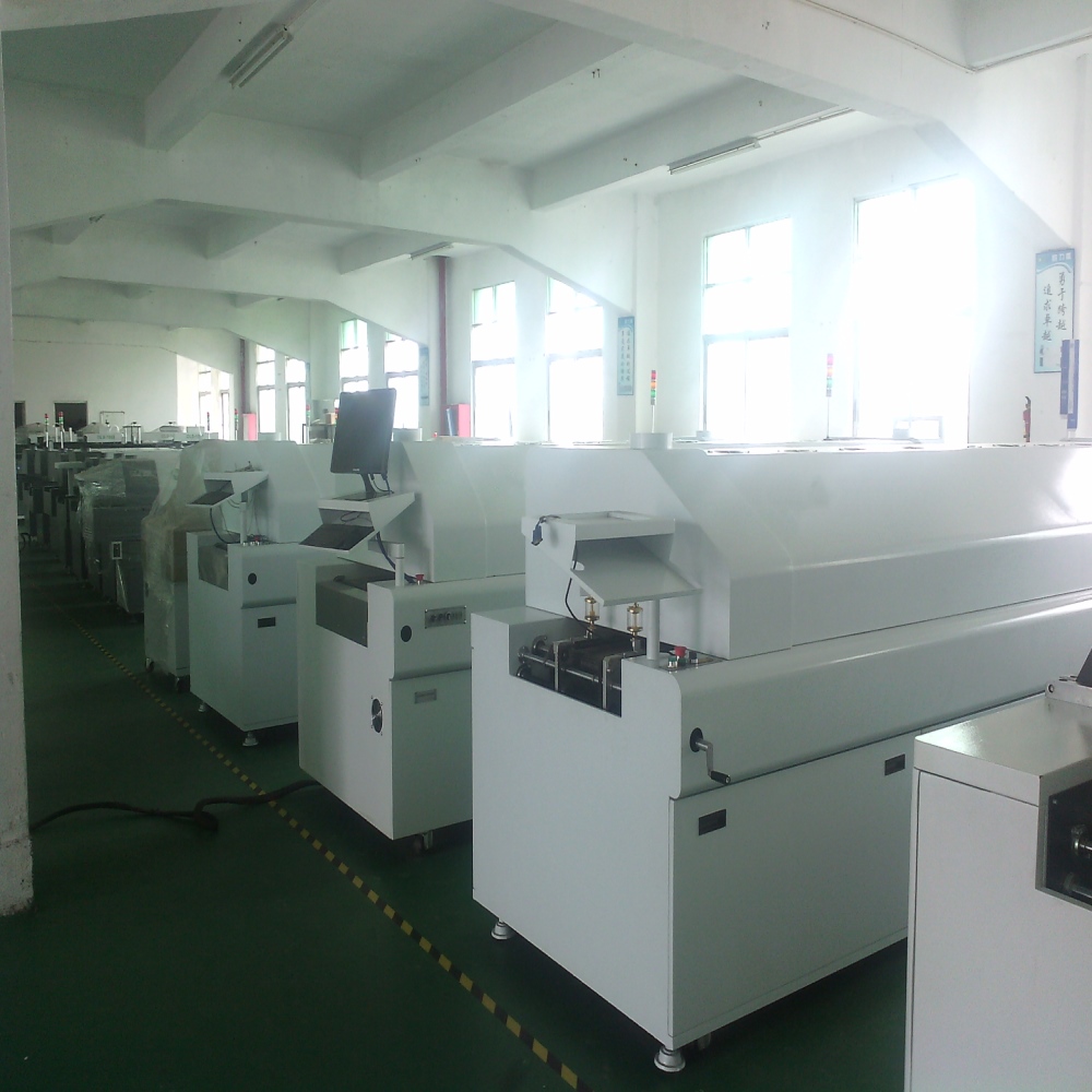 Chain Rail Type Reflow Soldering Machine , 8 Zone PC Control SMD Reflow Oven