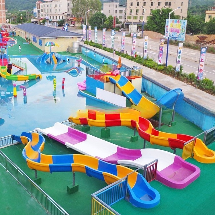 Kids Water Park Playground Fiberglass Water Slide Tube