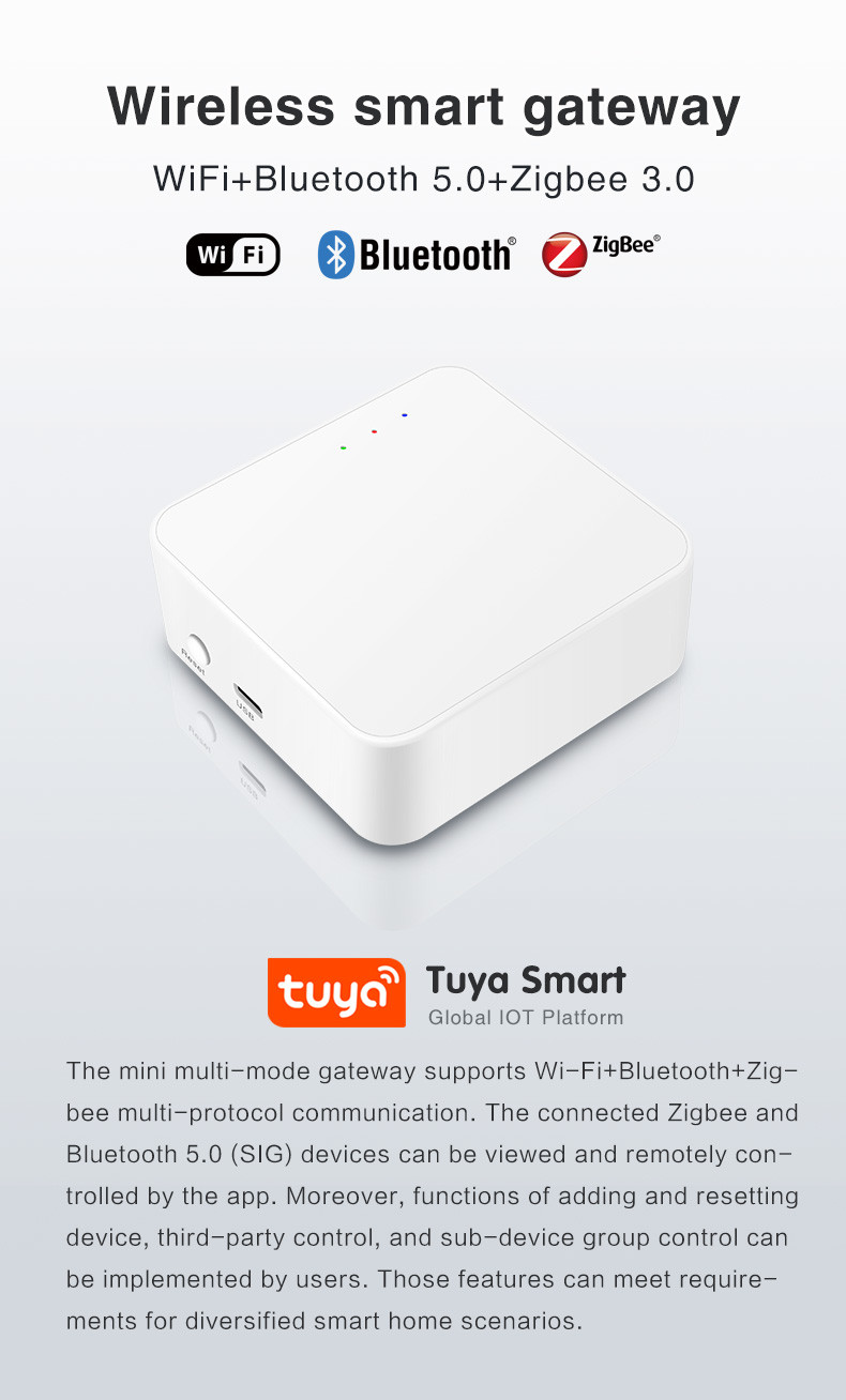 Smart Home Automation Gateway Kit Wireless Smart Gateway Support Alexa And Google Assistant