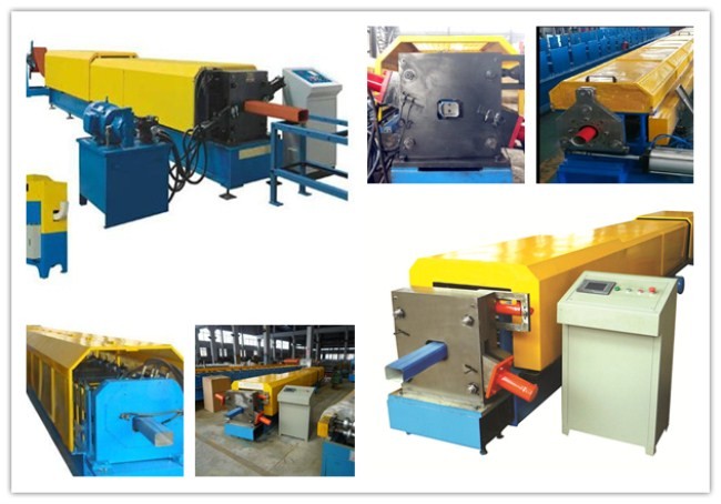 PLC Control System Downspout Roll Forming Machine With Diameter 70mm