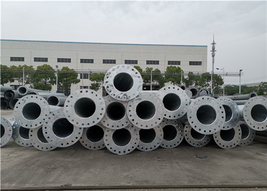 Q345 Hot Dip Galvanized Electrical Power Pole , Polygonal Electric Utility Pole ISO9001