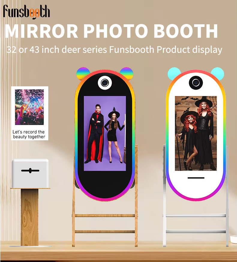 Mirror Touch Screen Photo Booth Camera And Printer Wedding Party Exhibition Supplies