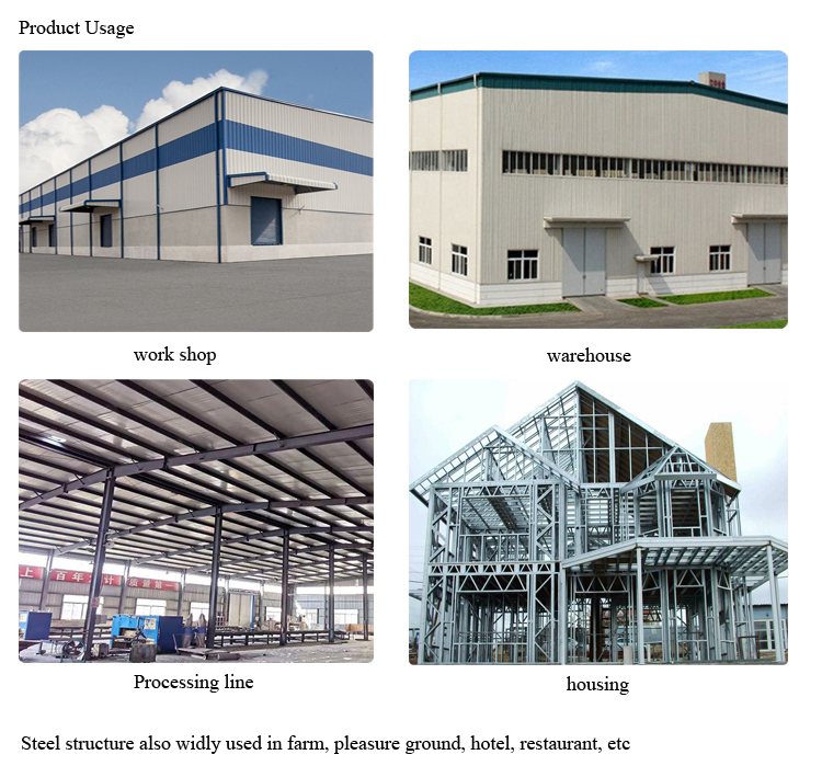 Q235B/C Galvanized Purlin Prefabricated Steel Structure Warehouse for Storage Needs