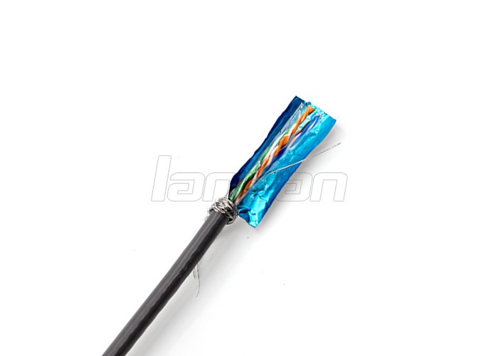 UTP 0.50mm PVC 100Mhz SFTP BC Cat5e Lan Cable HDPE Insulation