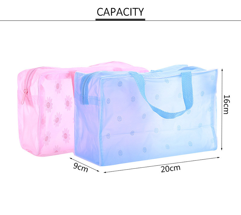 Polyester Large Travel Toiletry Cosmetic Bag For Women