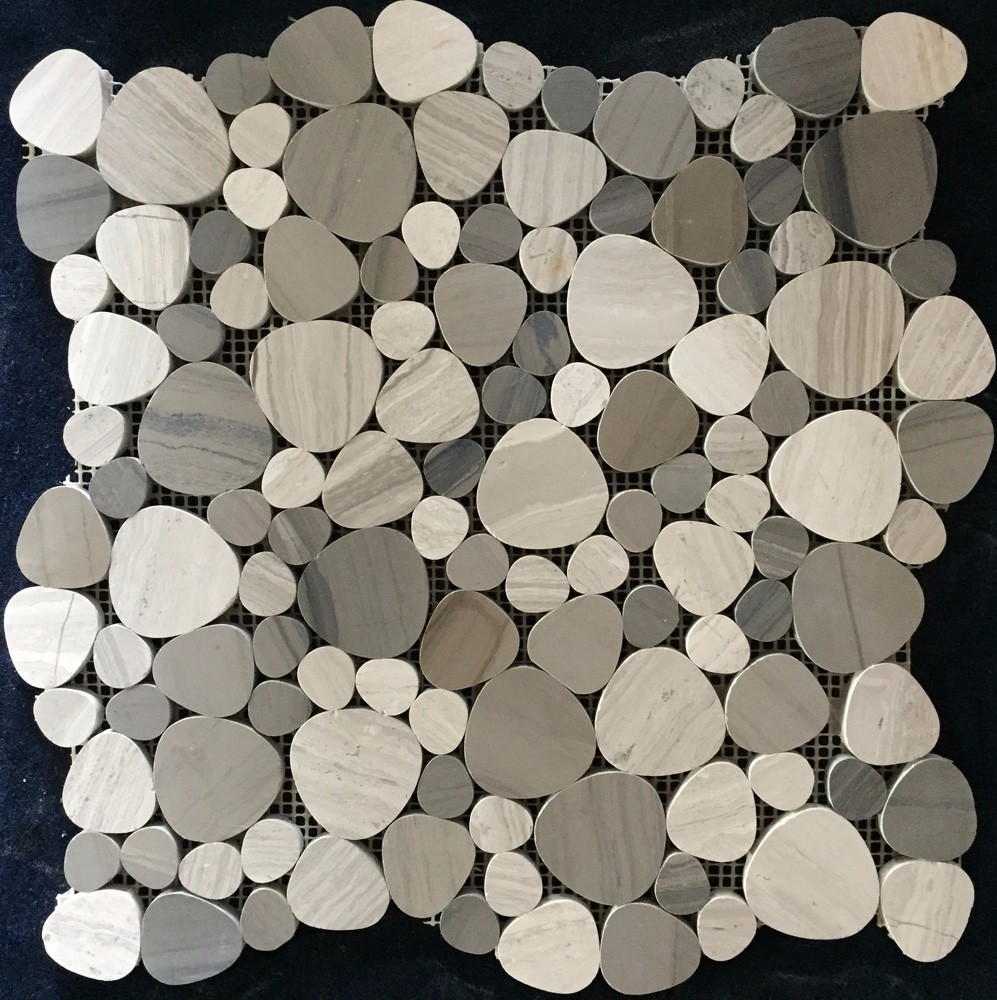 Grey Marble Mosaic Tile Modern Design Pattern / Various Color Optional