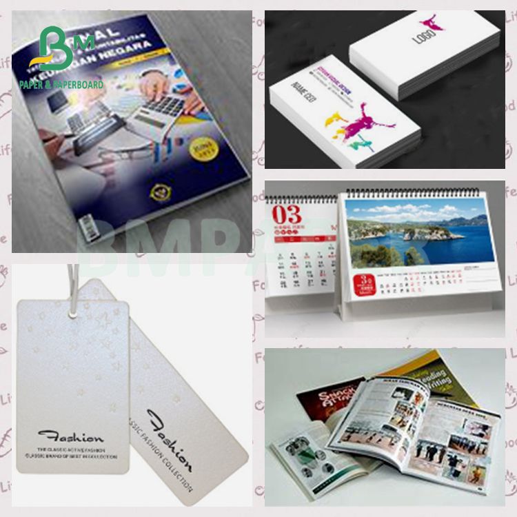350 GSM High Stiffness Hang Tag Paper Two Side Coated Cardboard