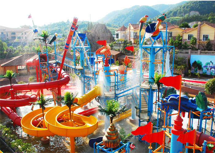 30m3/h Outdoor Aqua Playground Kids Water Play Equipment