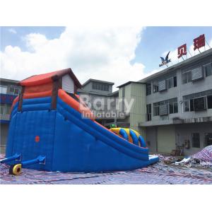Backyard Inflatable Water Slides And Pool Bouncy Water Slides Customized