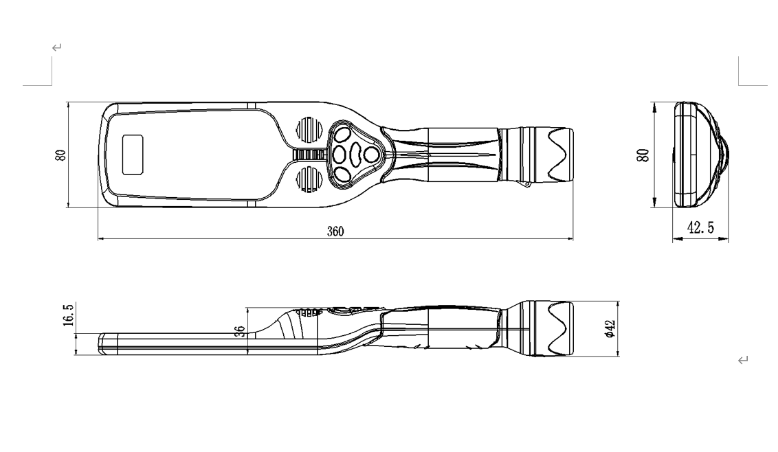 Xld-s28 Ultra sensitive handheld metal detector
