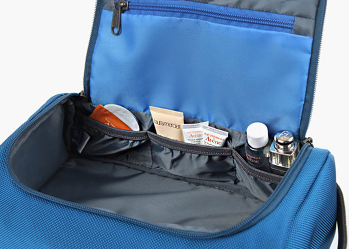 Custom Travel Kit Hanging Toiletry Bag Polyester Waterproof Toiletry Bag With Hook For Men