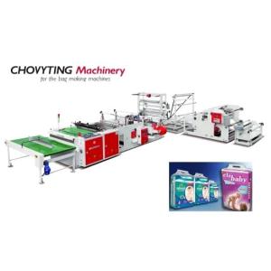Automatic Side Seal Bag Making Machine , Baby Diaper Bag Making Machine