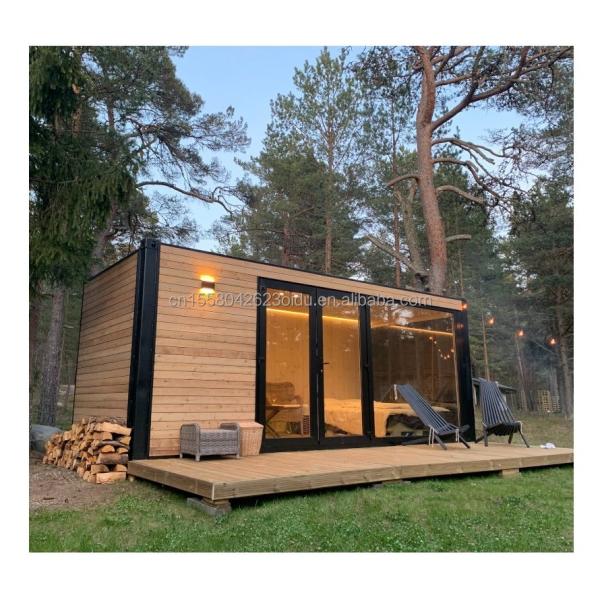 Chinese Design Style EU 20ft Wooden Houses Garden Prefabricated Houses Modern