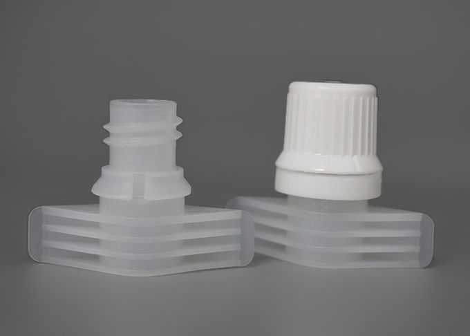 1mm Thickness Easy Pour Plastic Spout Caps With Safety Ring / Baby Food Pouch Tops
