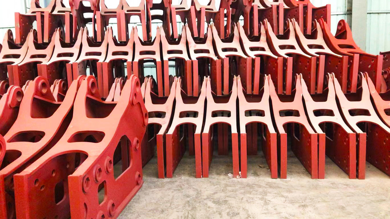 Flat 36 Tons Hydraulic Demolition Breaker Hammer 300-450 Bpm Excavator Rock Breaker