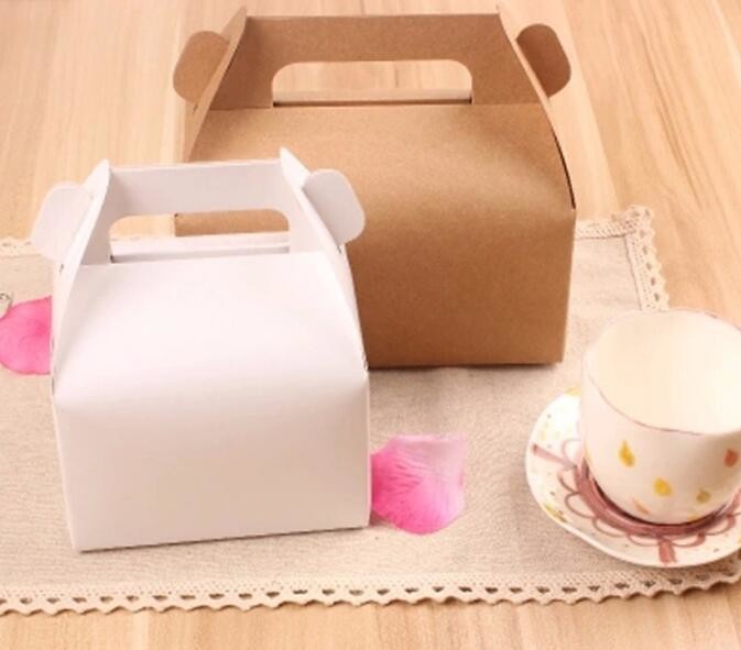 Wholesale custom Paper Cookies packing Cake Box with PVC window,Wholesale Plastic Square Birthday Wedding Packaging Clea