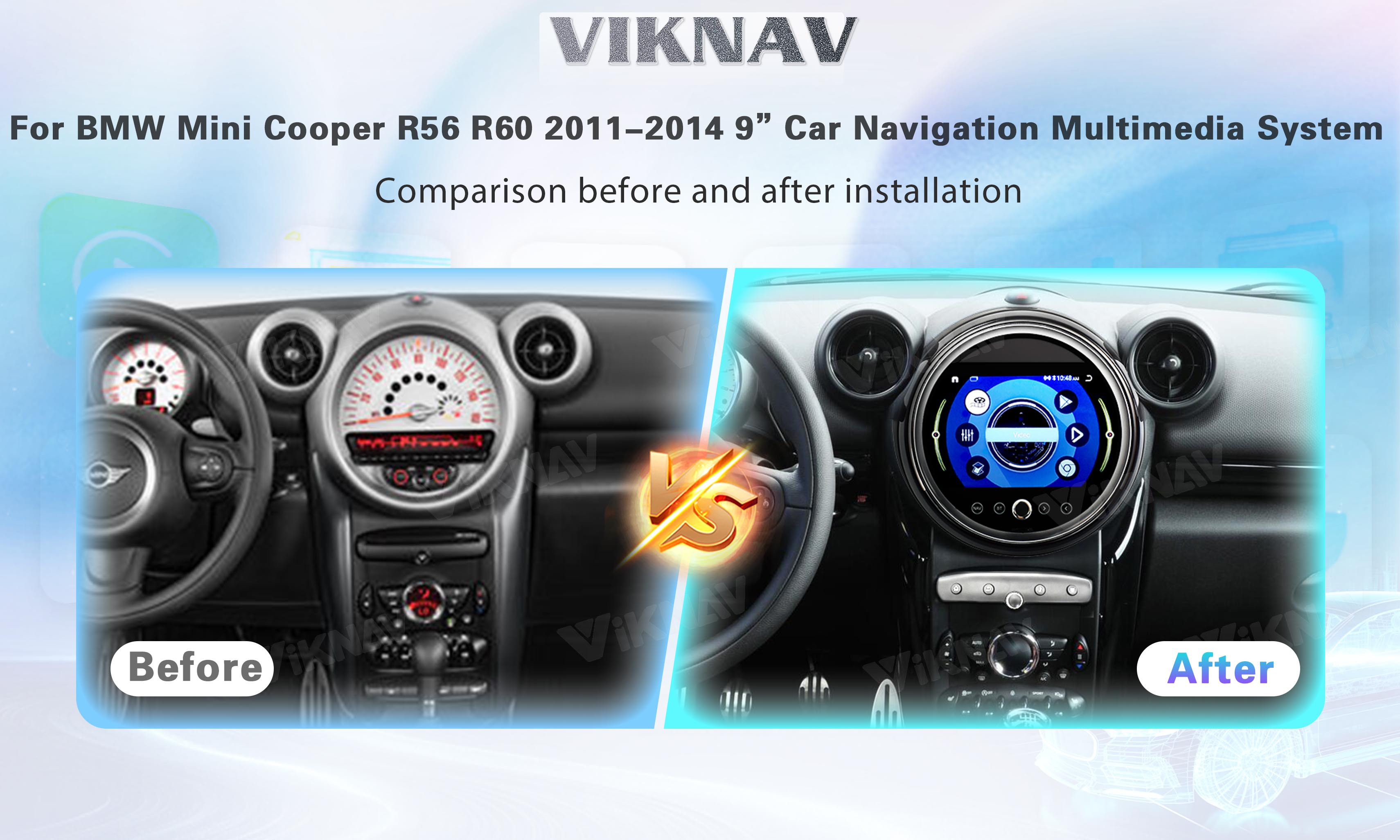 2011-2014 BMW Head Unit Android 9 Inch Android System Double Din ODM