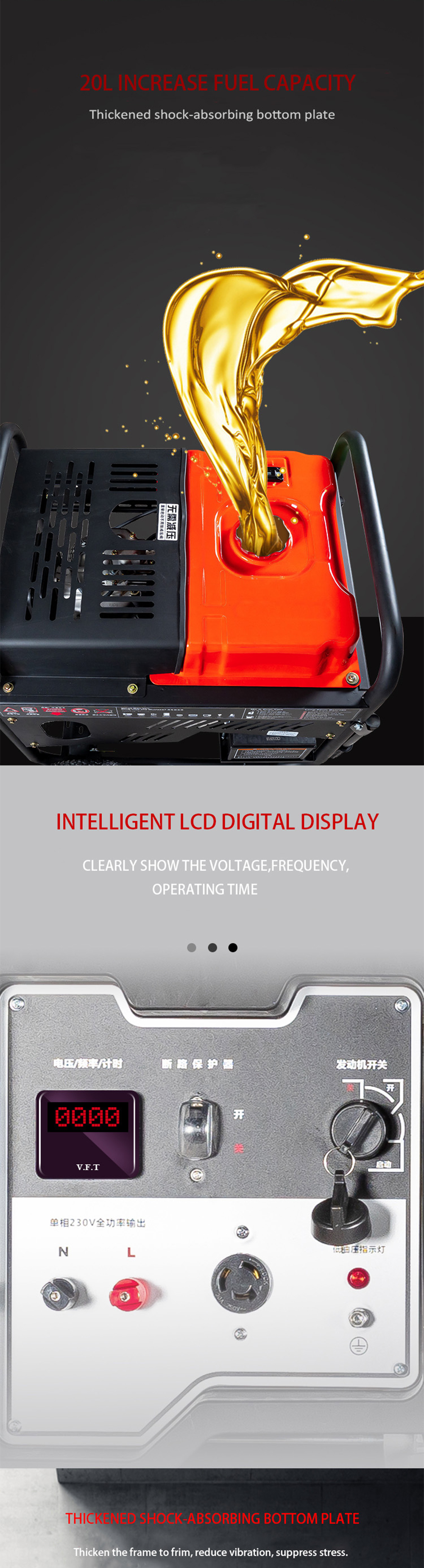 Open Type Diesel Power Generators High Powered 3KW For Electricity Generation