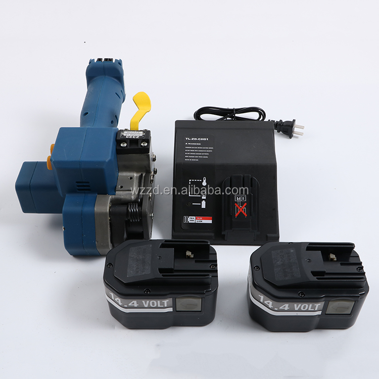 Battery Powered Plastic Strapping Tool for Packaging and Sealing Portable and Rechargeable Strapping Machine for Large Volume Operations 0.6-1.05mm