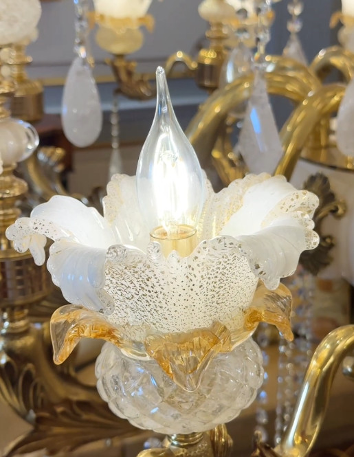 High Quality Large Flower Chandelier For Grand Foyer Dining Room High-End Commercial Space