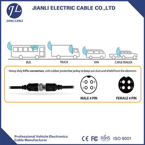 4 pin Reverse Camera Cable
