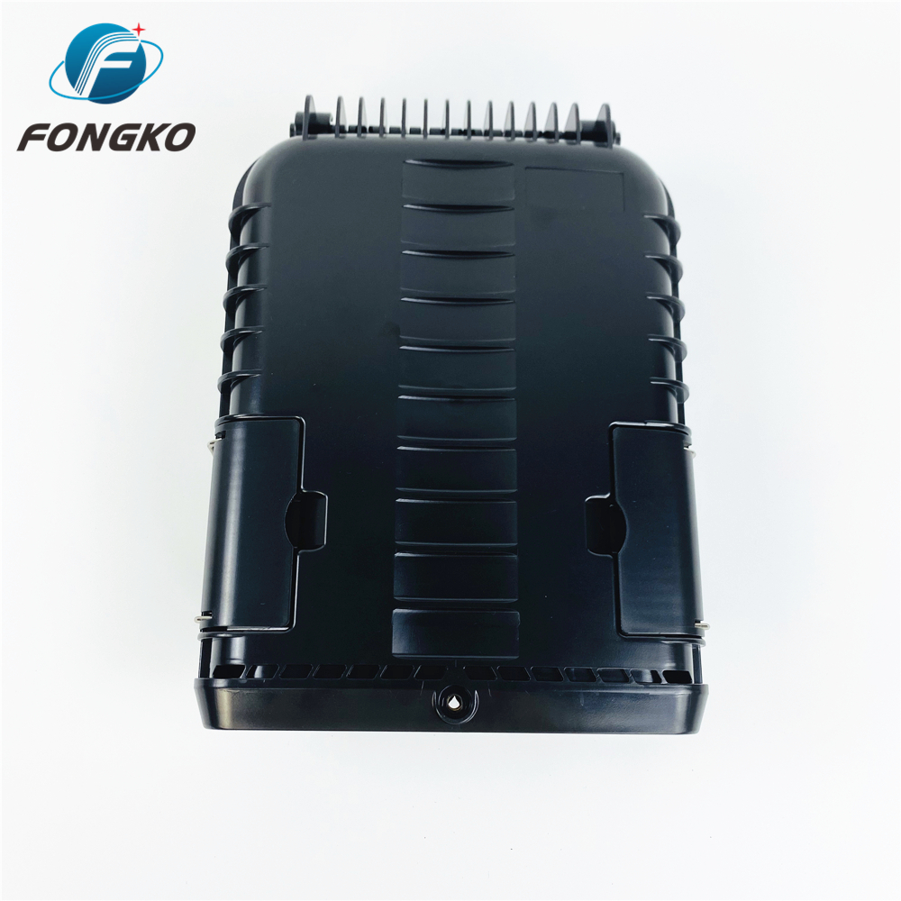 Outdoor Waterproof Black Fiber Optical Fat Ftth Splitter Box Distribution 16 Core