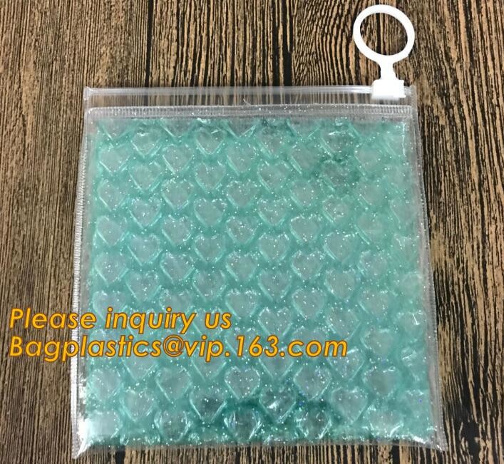 air mail metallic holographi rose gold bubble padded mailer / Zip lockkk bubble bag/ slider bubble bag,Holographic Factory