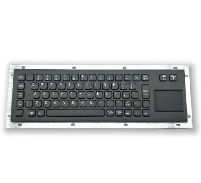 IP65 / IK07 Industrial Keyboard With TouchPad SUS304 Stainless Steel Customized