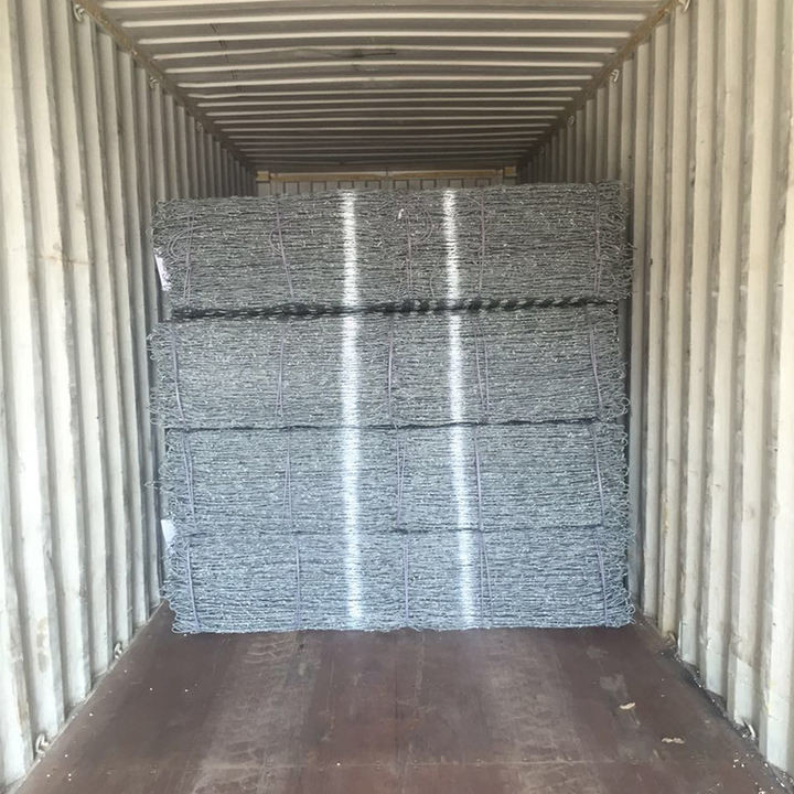 2*1*1m Woven Gabion Baskets Sea Defence Hexagonal Fence For Rock Retaining Walls
