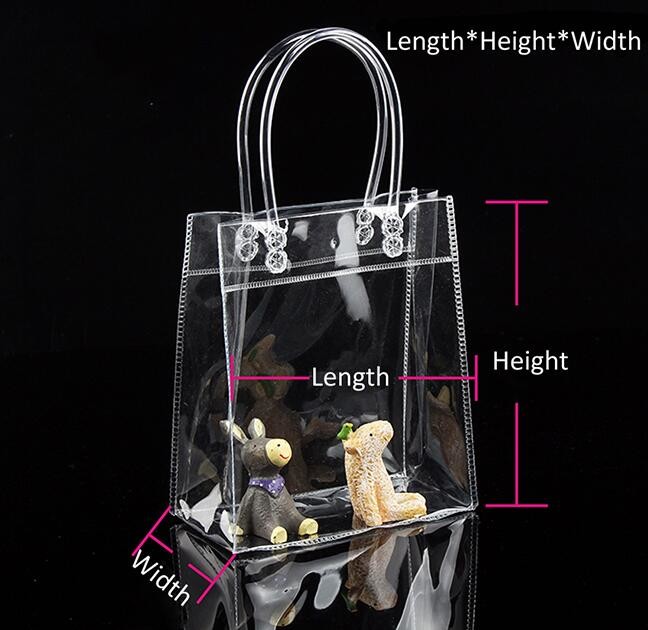 Summer beach clear PVC shoulder bag/transparent tote bag, Jelly PVC Material Candy Color Beach Transparent Women Shoulde