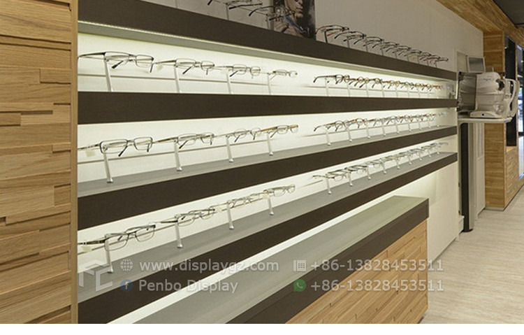 EPE Foam Eyewear Optical Shop Display Cabinets 16mm MDF Free Standing Rack