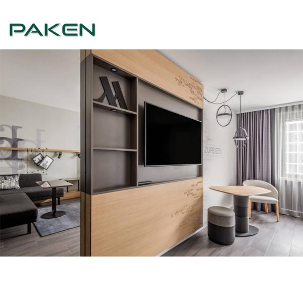 Customized Interior Wall Panels Cabinet TV Background Hotel Fixed Furniture For