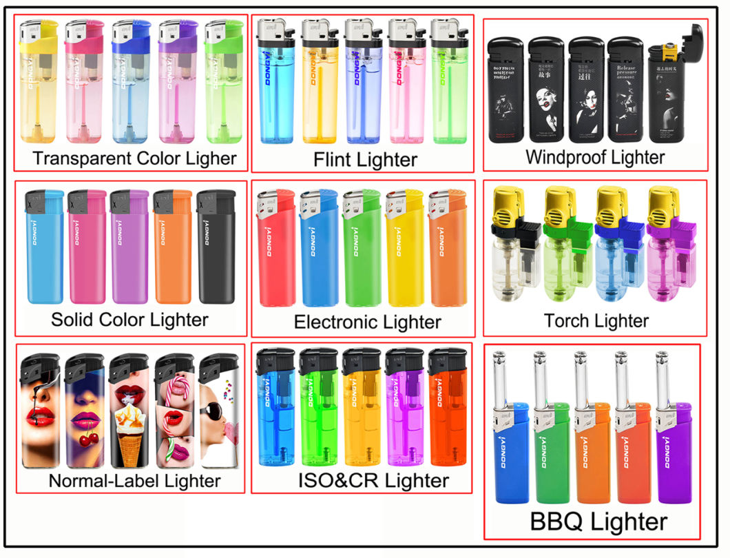 Cheap Chinese Smoking Gas Cigarette Flint Plastic Big Lighter