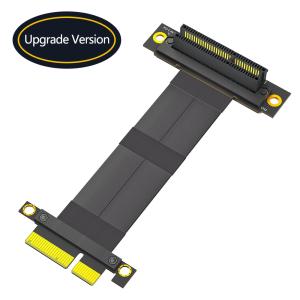 90° Reverse PCI-E Slot PCI-e 4X Extension Cable Upgrade Your Data Transfer Speed