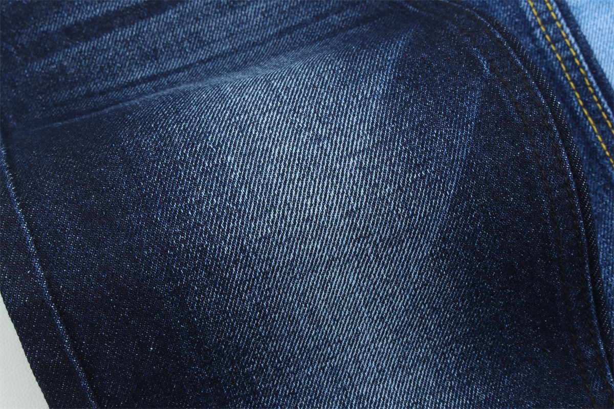 11.5oz Denim Fabric Rigid 100%C For Brand Style Jeans Boy Friend Style Soft Handfeel Super Dark Blue Color