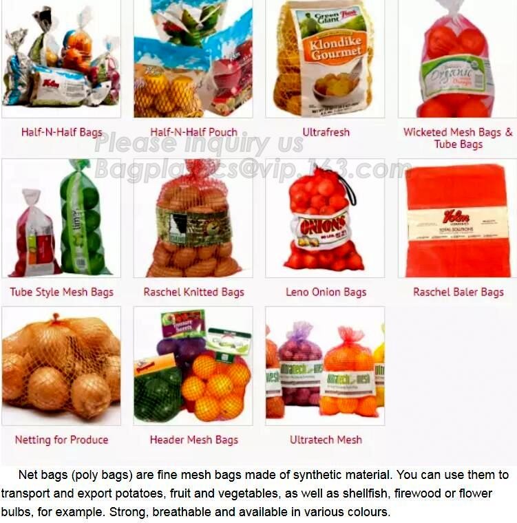 Reusable Solid Shopping Bag String Grocery Bag Shopper Cotton Tote Mesh Net Woven Portable Durable Shopping, BAGEASE