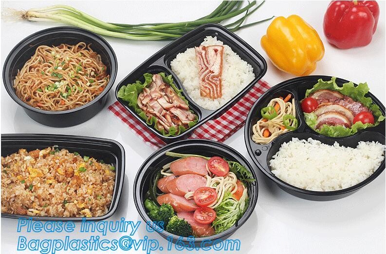 Meal Prep Containers Free Sample Bento Lunch Box Biodegradable Food Container Plastic Wheat Straw Lunch Box bagplastics