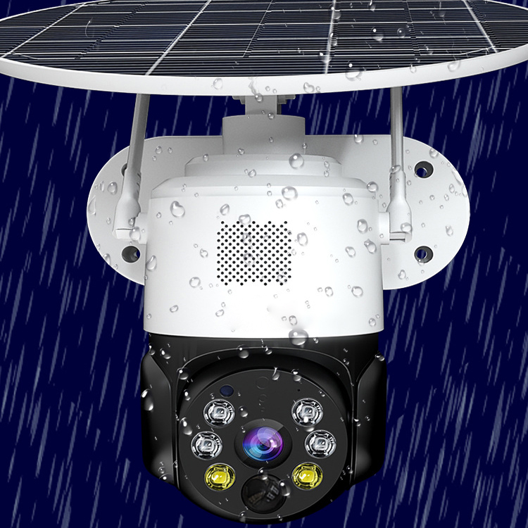 T30 Wireless Solar Battery Powered CCTV Camera 3MP Outdoor Security WiFi 4G Solar PTZ Camera With Panel