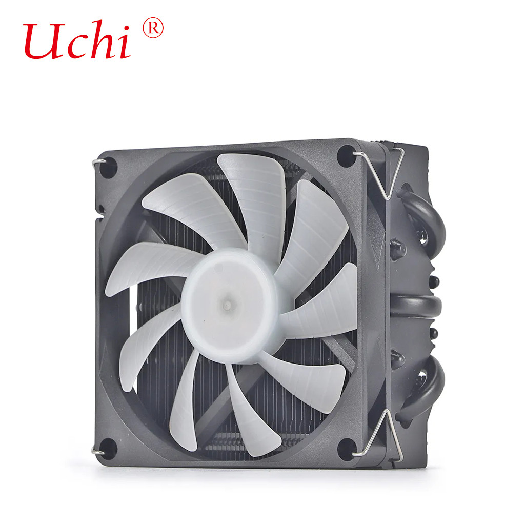 Heatpipe Radiator I3 I5 I7 I9 Lga775 1150 1151 1155 1156 1700 1366 2011 AMD AM4 AM5 Universal Horizontal CPU Cooler Fan Black