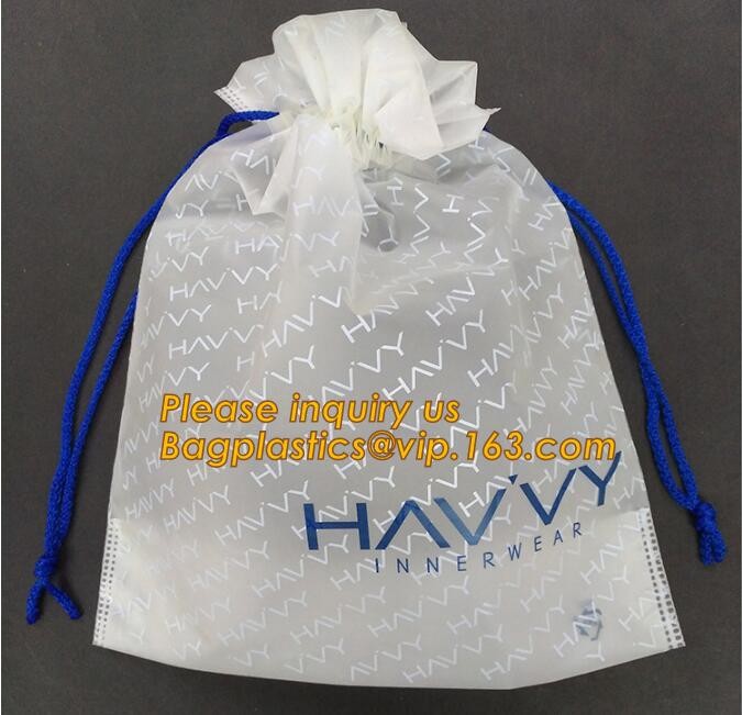 Plastic Bag OEM Custom PVC Loop Handle Image Printed Plastic Shopping Bag,Promotional Clear Waterproof Plastic Cosmetic