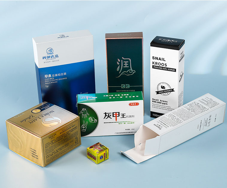 Recycled Materials Small Rectangle White Card Paper Box for Liquid Medicine Packing