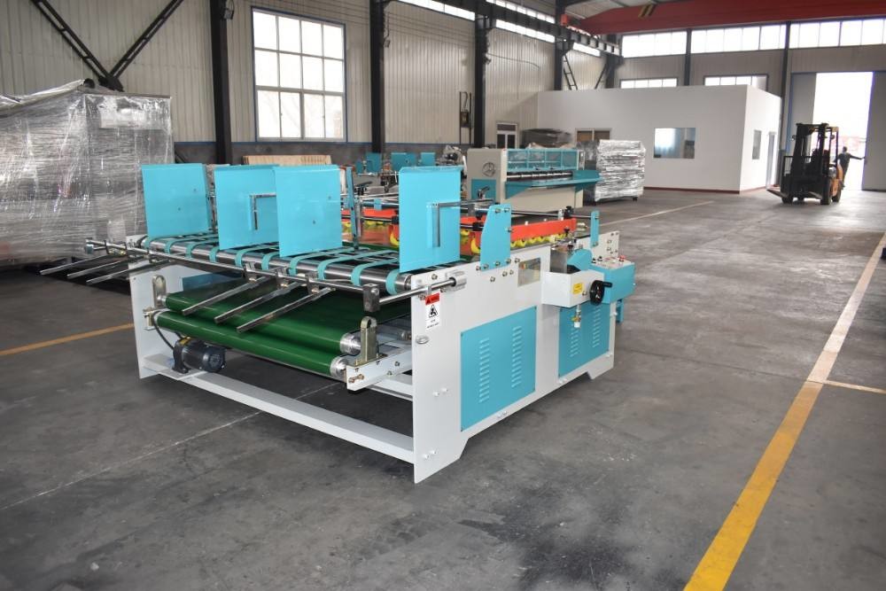 ODM 220V Semi Automatic Box Corrugated Carton Folder Gluer Machine