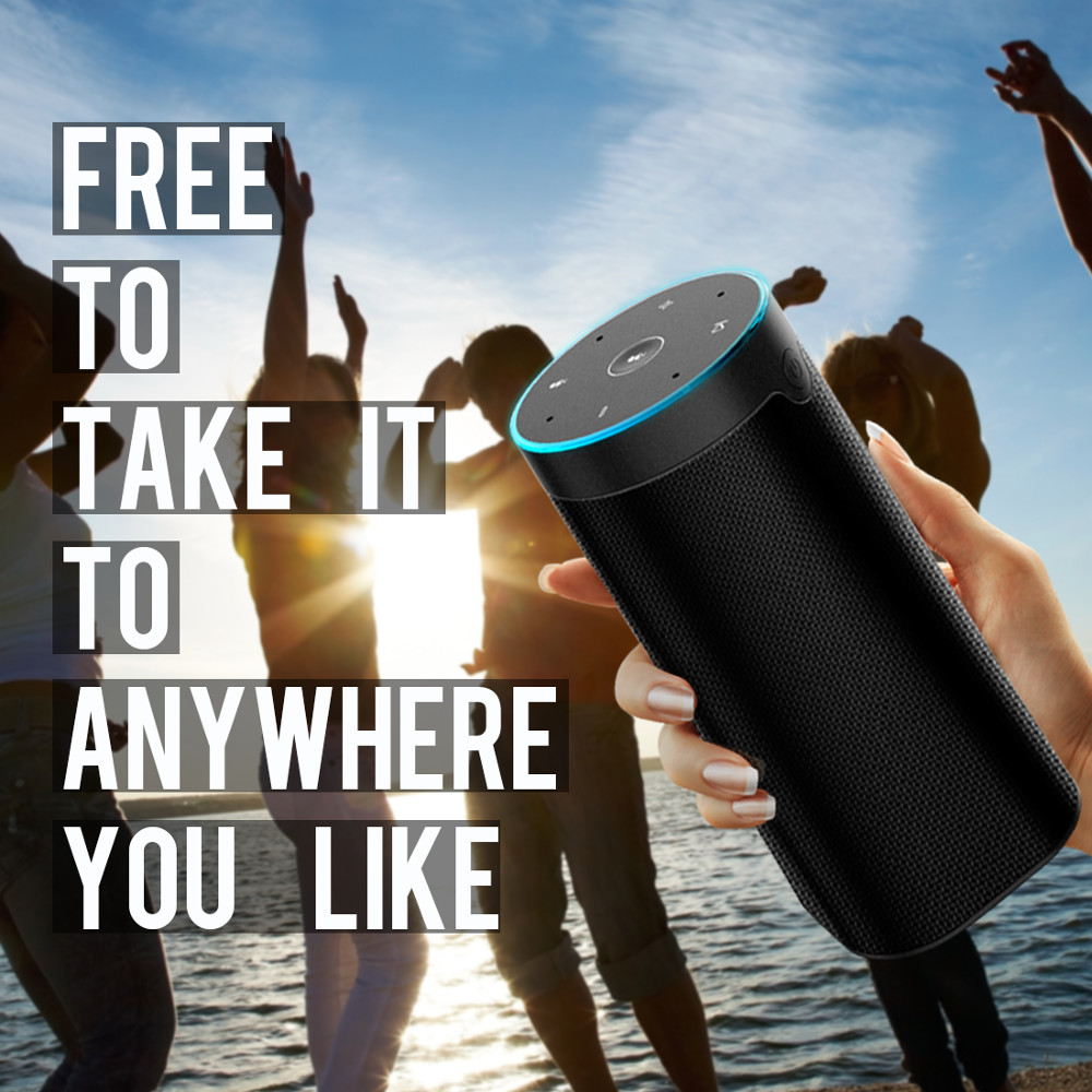 Wireless Voice Controlled Smart WIFI Speaker Black Or Customized Color