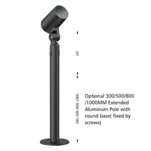 Dimming DMX 3x3W/4W Architectural LED Spot Light IK06