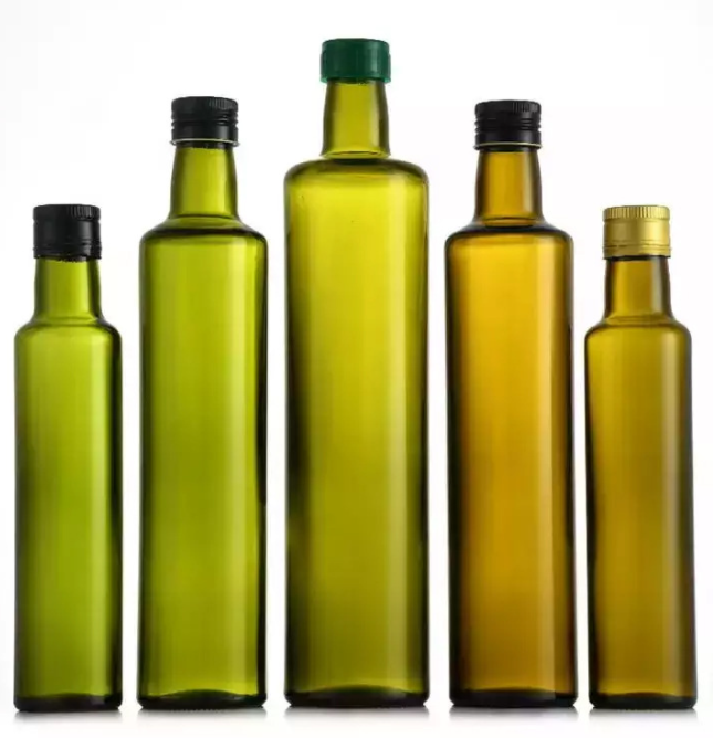 Acid Etch Clear Glass Bottle for Cooking 50ml 100ml 250ml Cylindrical Surface Handling